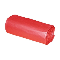 Worki na odpady, śmieci  35l LDPE. 50szt./rol. - czerwone PM
